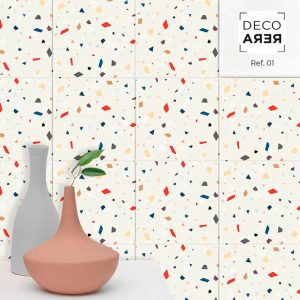 Pop Terrazzo Vinyl Tiles - Decorera Home - Cool Home Decorative Vinyls