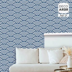 Modernist Sea Wallpaper - Decorera Home - Cool Home Decorative Vinyls