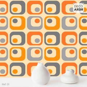Pop Squares Wallpaper - Decorera Home - Cool Home Decorative Vinyls