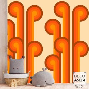 Pop Flowers Wallpaper - Decorera Home - Cool Home Decorative Vinyls