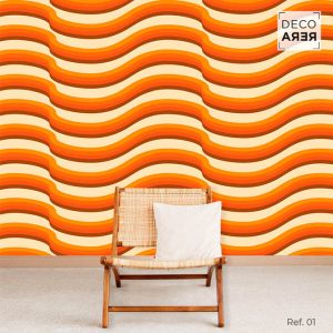 Pop Wavy Wallpaper - Decorera Home - Cool Home Decorative Vinyls