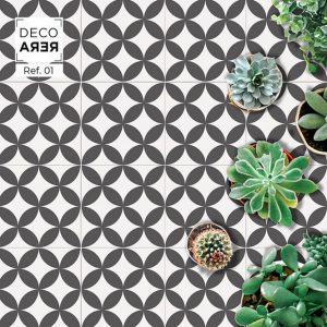 Modernist Flower Tiles - Decorera Home - Cool Home Decorative Vinyls