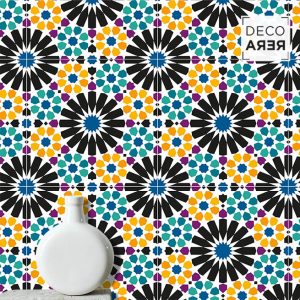 Alhambra Wheel Wallpaper - Decorera Home - Cool Home Decorative Vinyls
