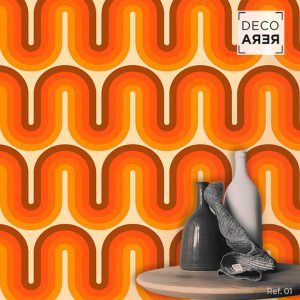 Pop Waves Wallpaper - Decorera Home - Cool Home Decorative Vinyls