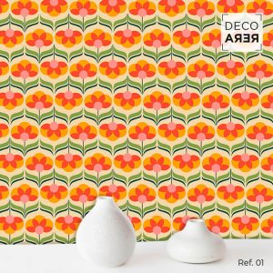 Pop Daisies Wallpaper - Decorera Home - Cool Home Decorative Vinyls