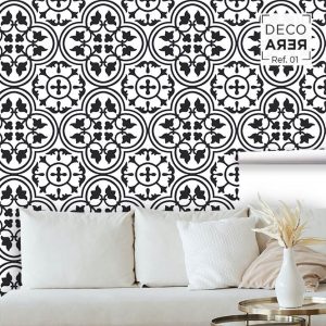 Modernist Flower Wallpaper - Decorera Home - Cool Home Decorative Vinyls